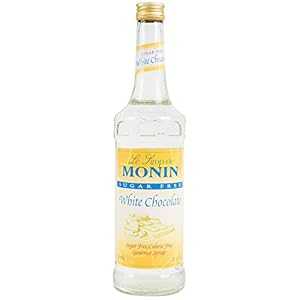 モナン シュガーフリー ホワイトチョコレートシロップ 750ml Monin Sugar Free White Chocolate Syrup, 750 ml