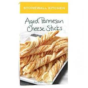 Stonewall Kitchen 熟成パルメザンチーズスティック、4オンス箱 Stonewall Kitchen Aged Parmesan Cheese Sticks, 4 Ounce Box