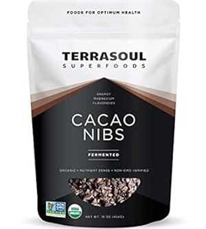 Terrasoul Superfoods 生オーガニック カカオニブ、2 ポンド (2 パック) - 生 ケト ビーガン Terrasoul Superfoods Raw Organic Cacao Nibs, 2 Lbs (2 Pack) - Raw Keto Vegan