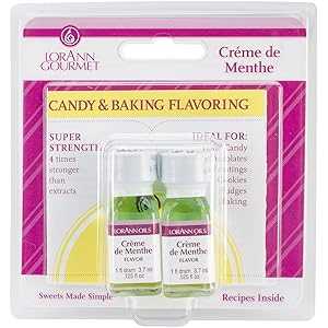 LorAnn Oils LorAnn Cr me de Menthe SS, Natural Flavor, 1 dram bottle (.0125 fl oz - 3.7ml - 1 teaspoon) - Twin pack blistered