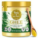 4th & Heart Original Grass-Fed Ghee, 16 Ounce, Keto, Pasture Raised, Non-GMO, La...