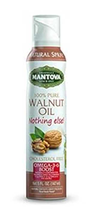 Mantova 100% クルミ オイル スプレー 5 オンス スプレーボトル - 油の量を管理 - サラダや料理に最適 Mantova 100% Walnut Oil Spray 5 oz. Spray Bottle - Manage Oil Amount - Great For Salads & Cooking