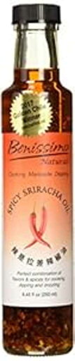 Benissimo スパイシー シラチャー オイル、8.45 液量オンス Benissimo Spicy Sriracha Oil, 8.45 Fluid Ounce Benissimo スパイシー シラチャー オイル、8.45 液量オンス Benissimo Spicy Sriracha Oil, 8.45 Fluid Ounce