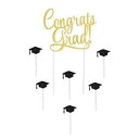 Beistle Congrats Grad ケーキトッパー - 1 個 Beistle Congrats Grad Cake Topper - 1 Pc