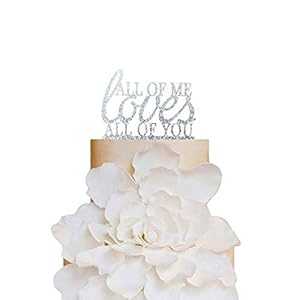 All of Me Loves All of You ウェディングケーキトッパー、ロマンチックなウェディングケーキデコレーション、婚約記念日ケーキトッパー、モダンでエレガントなケーキトッパー YzYbuaego All of Me Loves All of You Wedding Cake Topper, Rom Wedding All of Me Loves All of You ウェディングケーキトッパー、ロマンチックなウェディングケーキデコレーション、婚約記念日ケーキトッパー、モダンでエレガントなケーキトッパー YzYbuaego All of Me Loves All of You Wedding Cake Topper, Rom Wedding
