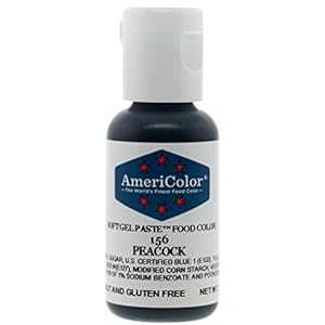 AmeriColor ソフトジェルペースト食用色素、ピーコック、0.75 オンスボトル AmeriColor Soft Gel Paste Food Color, Peacock, .75 Ounce Bottle
