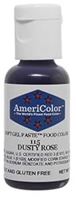 AmeriColor ダスティローズ ソフトジェルペースト食用色素、0.75 オンス AmeriColor Dusty Rose Soft Gel Paste Food Color, .75 oz