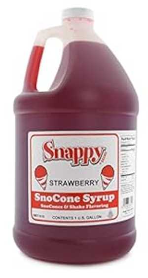スナッピーストロベリースノーコーンシロップ、128液量オンス Snappy Strawberry Sno Cone Syrup, 128 Fl Oz