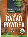 Viva Naturals Organic Cacao Powder, 1lb - Unsweetened Cacao Powder With Rich Dar...