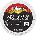 フォルジャーズ ブラック シルク ダーク ロースト コーヒー、キューリグ K カップ ポッド 12 個 Folgers Black Silk Dark Roast Coffee, 12 Keurig K-Cup Pods