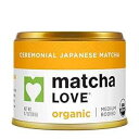Matcha Love Ceremonial Green Tea オーガニック 0.7 オンス キャニスター (1 個パック) 緑茶パウダー Matcha Love Ceremonial Green Tea Organic 0.7 Ounce Canister (Pack of 1) Green Tea Powder