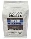 Lucy Jo's Coffee、オーガニック低酸フレンチロースト、挽いたコーヒー 11 オンス Lucy Jo's Coffee Roastery Lucy Jo's Coffee, Organic Low Acid French Roast, Ground Coffee 11 oz
