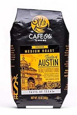 HEB カフェ オーレ テイスト オブ オースティン グラウンド コーヒー 12 オンス (1 パック) CAFE Olé HEB Cafe Ole Taste of Austin Ground Coffee 12 oz (Pack of 1)