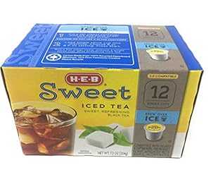 HEB スイートアイスティー シングルカップ12杯。2.0対応。甘くて爽やかな紅茶 HEB1 H-E-B Sweet Iced Tea 12 single cups. 2.0 compatible. Sweet refreshing Black Tea