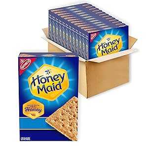 Honey Maid Honey Graham Crackers, 14.4 Ounce (Pack of 12), Pack may va...