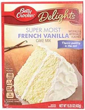ベティ クロッカー スーパー モイスト フレンチ バニラ ケーキ ミックス - 15.25 オンス Betty Crocker Super Moist French Vanilla Cake Mix - 15.25 oz ベティ クロッカー スーパー モイスト フレンチ バニラ ケーキ ミックス - 15.25 オンス Betty Crocker Super Moist French Vanilla Cake Mix - 15.25 oz
