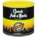 Chock Full o'Nuts Heavenly Half Caffeine Ground Coffee、Medium Roast – プレミアムコーヒー豆 – オリジナルローストの約半分のカフェインを含むフルボディで大胆な風味のミディアムブレンド (24 オンス缶) Chock Full o' Nuts Chock Full o