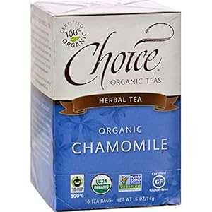 Choice Organic Teas ハーブティー、16 個入り 3 箱 (ティーバッグ 48 個)、カモミール、カフェインフリー Choice Organic Teas Herbal Tea, 3 Boxes of 16 (48 Tea Bags), Chamomile, Caffeine Free