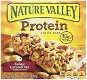 Nature Valley、プロテイン、塩キャラメルナッツチューイバー、7.1オンスのボックス(4個パック) Nature Valley, Protein, S...