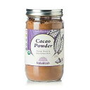 Imlak'esh Organics、カカオパウダー (12 オンスのガラス瓶)、チョコレート - ケト パレオ オーガニック 再生 家宝 ベーキング シュガーフリー グルテンフリー 非遺伝子組み換え Imlak'esh Organics, Cacao Powder (12-Ounce Glass Jar), Choc