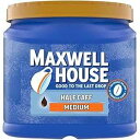 マクスウェル ハウス ハーフ カフ ミディアム ロースト グラウンド コーヒー、カフェイン 1/2 (25.6 オンス キャニスター) Maxwell House Half Caff Medium Roast Ground Coffee with 1/2 the Caffeine (25.6 oz Canister)