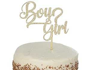 Dulcet Downtown Boy Girl ? Cake Topper for Gender Reveal Celebrations Dulcet Downtown Boy Girl ? Cake Topper for Gender Reveal Celebrations