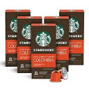 スターバックス by ネスプレッソ ミディアム ロースト シングルオリジン コロンビア コーヒー (50 カウントのシングルサーブ カプセル、ネスプレッソ オリジナル ライン システムと互換性があります) Starbucks by Nespresso Medium Roast Single-Origi