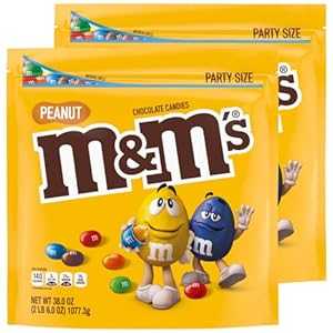 楽天GlomarketM&M'S ピーナッツ ミルク チョコレート キャンディ、パーティー サイズ、38 オンス バッグ （2 個パック） M&M'S Peanut Milk Chocolate Candy, Party Size, 38 oz Bag （Pack of 2）