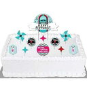 Big Dot of Happiness 50年代 ソックスホップ - 1950年代のロックンロール 誕生日パーティーケーキデコレーションキット - ハッピーバースデーケーキトッパーセット - 11個 Big Dot of Happiness 50 s Sock Hop - 1950s Rock N Roll Birthday Par