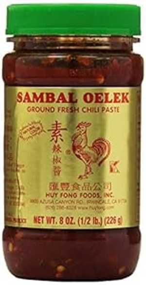 ホイフォン サンバル オエレック チリ ペースト、8 オンス Huy Fong Sambal Oelek Chili Paste, 8 oz