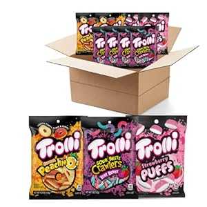 楽天Glomarketトロリグミ フルーツバラエティキャンディー 8個入 Trolli Gummy Fruit Variety Candy, Pack of 8