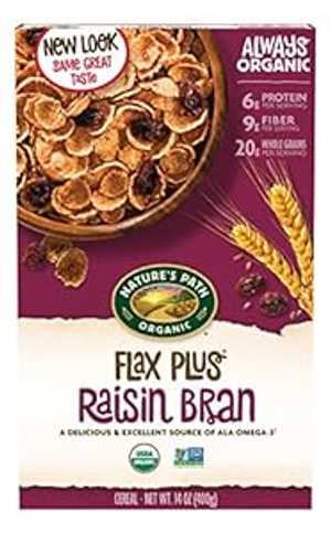 Nature's Path Organic Flax Plus Raisin Bran Cereal, 14 Ounce (Pack of ...