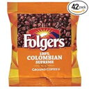 Folgers 100パーセントコロンビアシュプリームグラウンドコーヒー、1.75オンス(42個パック) Folgers 100 Percent Colombian Supreme Ground Coffee, 1.75 Ounce (Pack of 42)