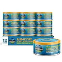 Wild Planet Albacore ワイルドマグロのエクストラバージンオリーブオイル漬け、マグロ缶詰、一本釣りで持続的に捕獲されたもの、5オンス(12個パック) Wild Planet Albacore Wild Tuna in Extra Virgin Olive Oil, Canned Tuna, Pole & Line Sustain