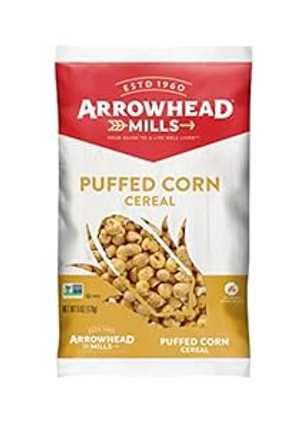 Arrowhead Mills Natural Puffed Corn Cereal 6 Ounce (170 grams) Pkg