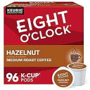 Eight O'Clock コーヒー ヘーゼルナッツ シングルサーブ キューリグ K カップ ポッド、ミディアム ロースト コーヒー ポッド、96 個 Eight O'Clock Coffee Hazelnut Single-Serve Keurig K-Cup Pods, Medium Roast Coffee Pods, 96 Count