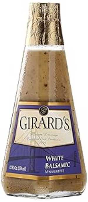 Girard ホワイトバルサミコビネグレットドレッシング、12オンス Girard's White Balsamic Vinaigrette ..