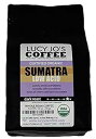 Lucy Jo's Coffee、オーガニックスマトラ、低酸、ダークロースト、全粒豆、11オンス Lucy Jo's Coffee Roastery Lucy Jo's Coffee, Organic Sumatra, Low Acid, Dark Roast, Whole Bean, 11 oz.