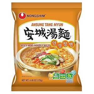 農心 韓国名物ラーメン各種セレクション (농심 라면) (アンソンタンミョン、8パック) Nongshim Korean Famous Ramen Variety Selection ( ) (Ansung Tangmyeon, 8 Pack)