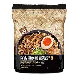A-SHA ヘルシーラーメン 極太ナイフカット麺 胡麻だれ付き ベジタリアン麺 平打ち極太麺 1袋 4食入 A-SHA Healthy Ramen Noodles, Extra-Wide Knife Cut Style Noodles with Sesame Paste Sauce, Vegetarian Noodles, Flat, Extra-Wide Noodlesのサムネイル