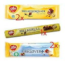 フライア~バラエティパック(メルケショコラーデ60g 2個、フィルクラバー60g 2個、メルケルル74g 1個) Freia ~ Variety Pack (2 Melkesjokolade 60g, 2 Firklover 60g, 1 Melkerull 74g)