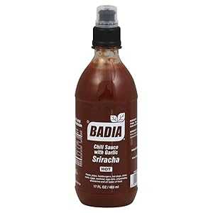 BADIA SAUCE CHILI SRIRACHA, 17 OZ pack of 6