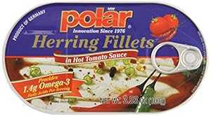 MW Polar Herring, Hot Tomato Sauce, 3.53-Ounce (Pack of 18)