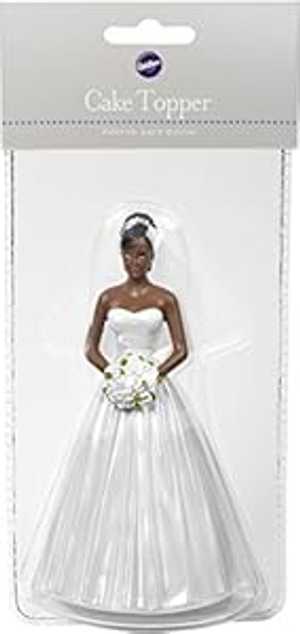 ケーキ トッパー 5.25-花嫁 - アフリカ系アメリカ人 Wilton Cake Topper 5.25-Bride - African American