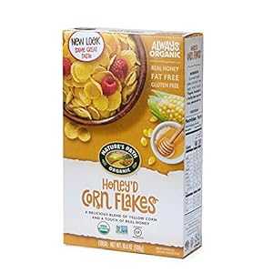 Nature's Path オーガニックグルテンフリーハニードコーンフレークシリアル、10.6オンス、非遺伝子組み..
