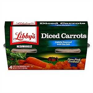 さいの目に切ったニンジン、リビーズニンジン、7.5ポンド（6個パック） Diced Carrots, Libby's Carrots, 7.5 Pound (Pack of 6)