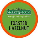 マーケット&メイン ワンカップ、トーストヘーゼルナッツ、キューリグ K カップ ブルワーに対応、80 個 Market & Main OneCup, Toasted Hazelnut, Compatible with Keurig K-cup Brewers, 80 Count