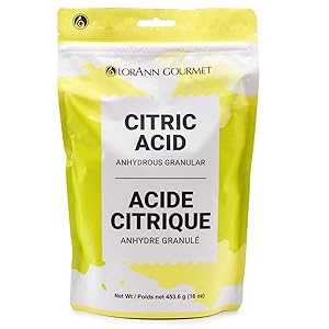 LorAnn Oils LorAnn Citric Acid (Anhydrous Granular) 1 Pound Pouch