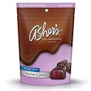 Asher'sチョコレート、砂糖不使用ダークチョコレートラズベリーゼリー、患者に優しいチョコレート、コーシャーチョコレートの小ロット、1892年以来家族経営、15オンス。(ダークチョコレートラズベリーゼリー) Asher's Chocolates Asher's Chocolate, Sugar Free