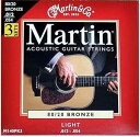 Martin M140 80/20 アコースティックギター弦 ライト 3 パック Martin M140 80/20 Acoustic Guitar Strings, Light 3 Pack(2)
